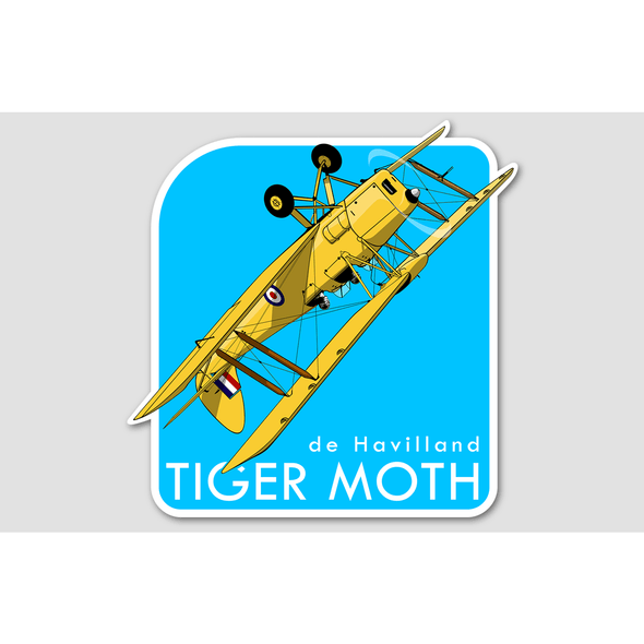 TIGER MOTH Sticker - Mach 5