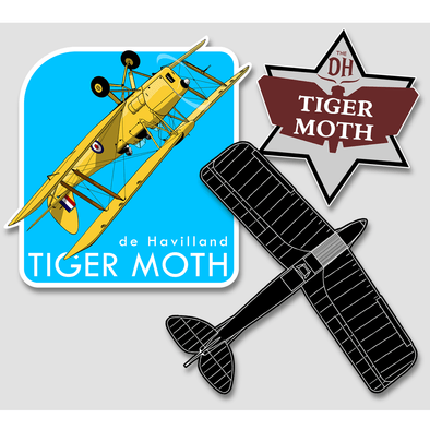 TIGER MOTH Sticker Pack - Mach 5