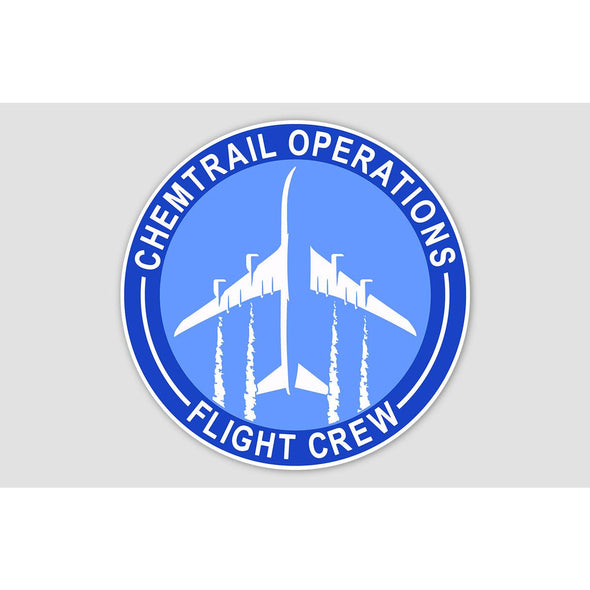 CHEMTRAIL OPERATIONS FLIGHT CREW Sticker - Mach 5