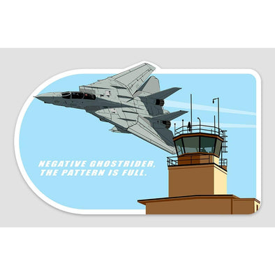 F-14 TOMCAT 'NEGATIVE GHOSTRIDER' Sticker - Mach 5