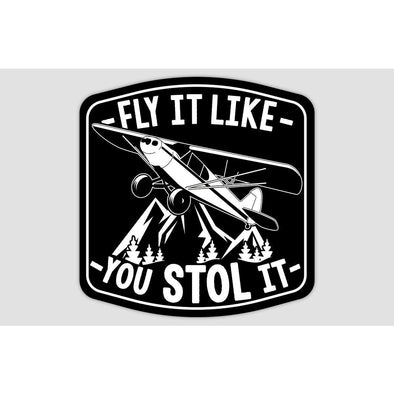 PIPER SUPER CUB 'FLY IT LIKE YOU STOL IT' Sticker - Mach 5