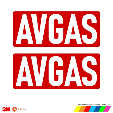 AVGAS Decals (PAIR) - Mach 5
