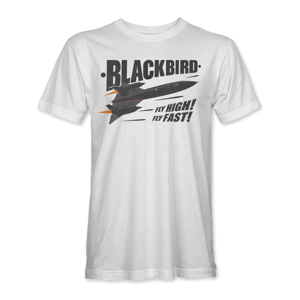SR-71 BLACKBIRD 'FLY HIGH! FLY FAST!' T-Shirt - Mach 5