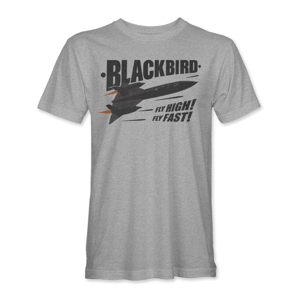 SR-71 BLACKBIRD 'FLY HIGH! FLY FAST!' T-Shirt - Mach 5