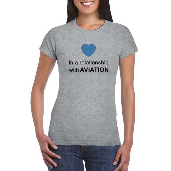 IN A RELATIONSHIP WITH AVIATION Women's T-shirt - Mach 5