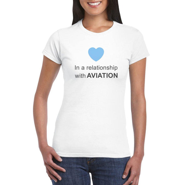 IN A RELATIONSHIP WITH AVIATION Women's T-shirt - Mach 5