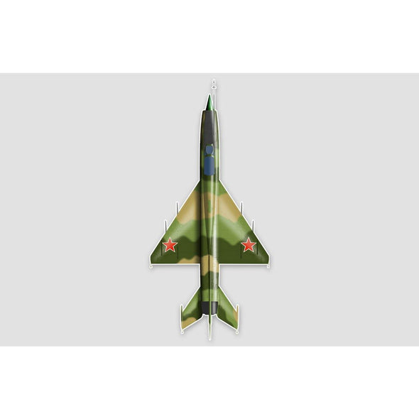 CAMOUFLAGED MIG-21 Sticker - Mach 5