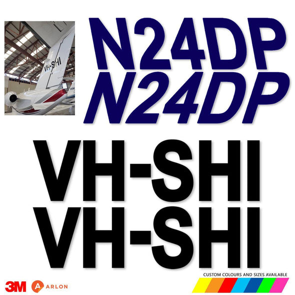 AIRCRAFT REGISTRATION Decals - Mach 5