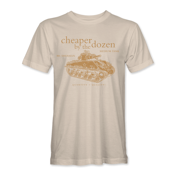 SHERMAN TANK 'CHEAPER BY THE DOZEN' T-Shirt - Mach 5