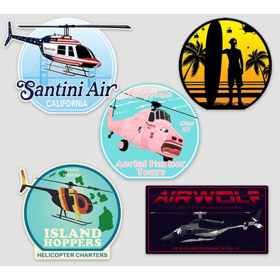 TV HELICOPTER Sticker Pack - Mach 5