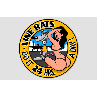 LINE RATS 'DO IT 24HRS A DAY' Sticker - Mach 5