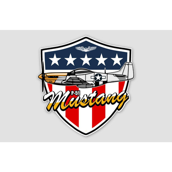 P-51 MUSTANG Sticker - Mach 5