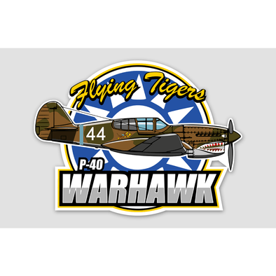 P-40 WARHAWK Sticker - Mach 5