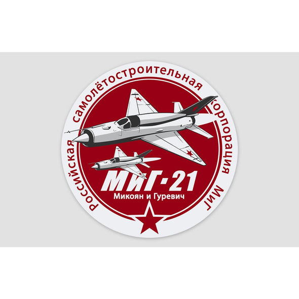 MIG-21 'Mikoyan-Gurevich' Sticker - Mach 5