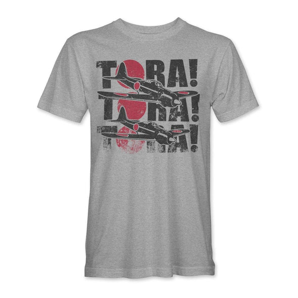 MITSUBISHI ZERO 'TORA! TORA! TORA!' T-Shirt - grey