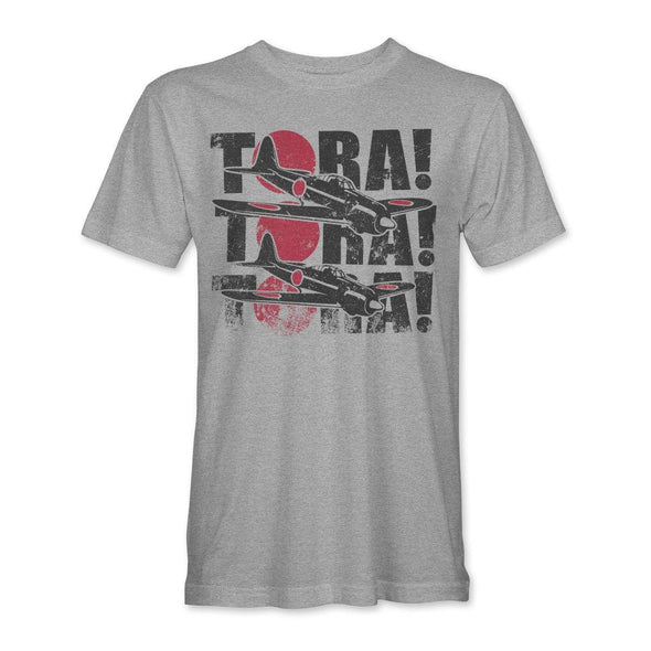 MITSUBISHI ZERO 'TORA! TORA! TORA!' T-Shirt - grey