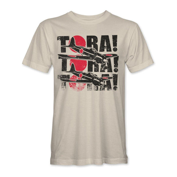 MITSUBISHI ZERO 'TORA! TORA! TORA!' T-Shirt - sand