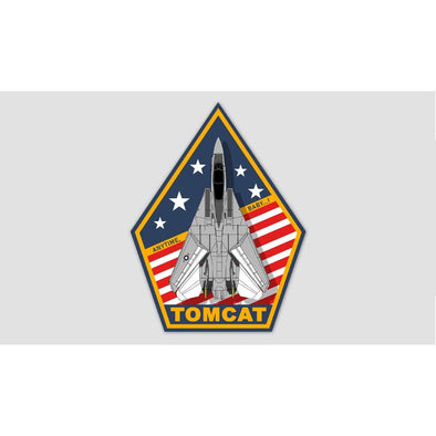 F-14 TOMCAT 'ANYTIME, BABY...!' Sticker - Mach 5