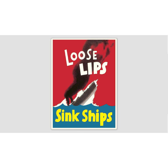 LOOSE LIPS SINK SHIPS Sticker - Mach 5